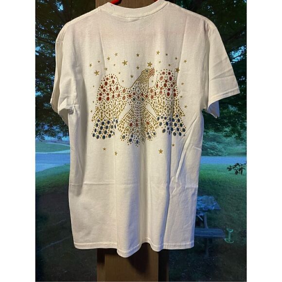 NWT B&K Enterprises Jumpsuit Stuff ELVIS ALOHA EAGLE 2 sided Tee Tshirt M - Picture 9 of 12